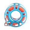 KEEP DIVING Aviation Aluminum Finger Reel Clip Scuba Diving Tech Spool 15m Line(Blue)