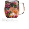 Double-Wall Glass Mug 350ml Heat-Resistant Flower Coffee Tea Cup Insulated Cup for Hot Cold