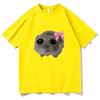 Sad Hamster T-Shirt Men O Neck Pure Cotton T Shirt Pure Cotton Unisex Fashion Short Sleeve Tees Clothes Harajuku Streetwear Tops