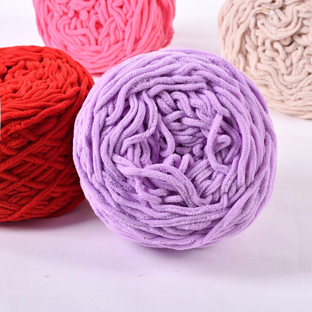 Рукоделие Вязание крючком Пряжа Однорядная нить Крючок Нитка для обуви Толстая линия Домашние тапочки Шарф Подушка Монохромный однотонный цветной клубок ниток