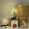 LED Copper Wire Lights 80 LED Christmas Fairy Tree Light Battery/USB Powered Table Starburst Light for Desk Centerpiece