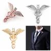 Zinc Zinc Alloy Angel Wings Brooches Snake Shirt Collar Lapel Pin Sweet Men's Badge Pin Bag Acessories