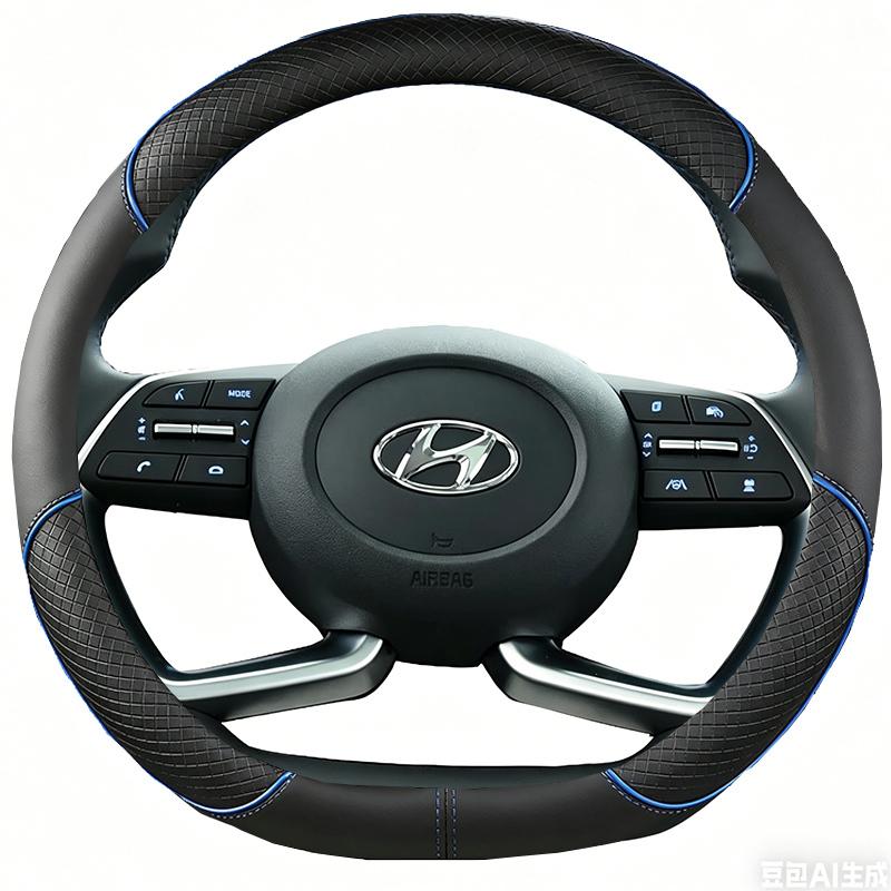Чехол на руль автомобиля из микрофибры и кожи для Hyundai Alcazar Creta Venue Elantra 5 Solaris Elantra Sport GT