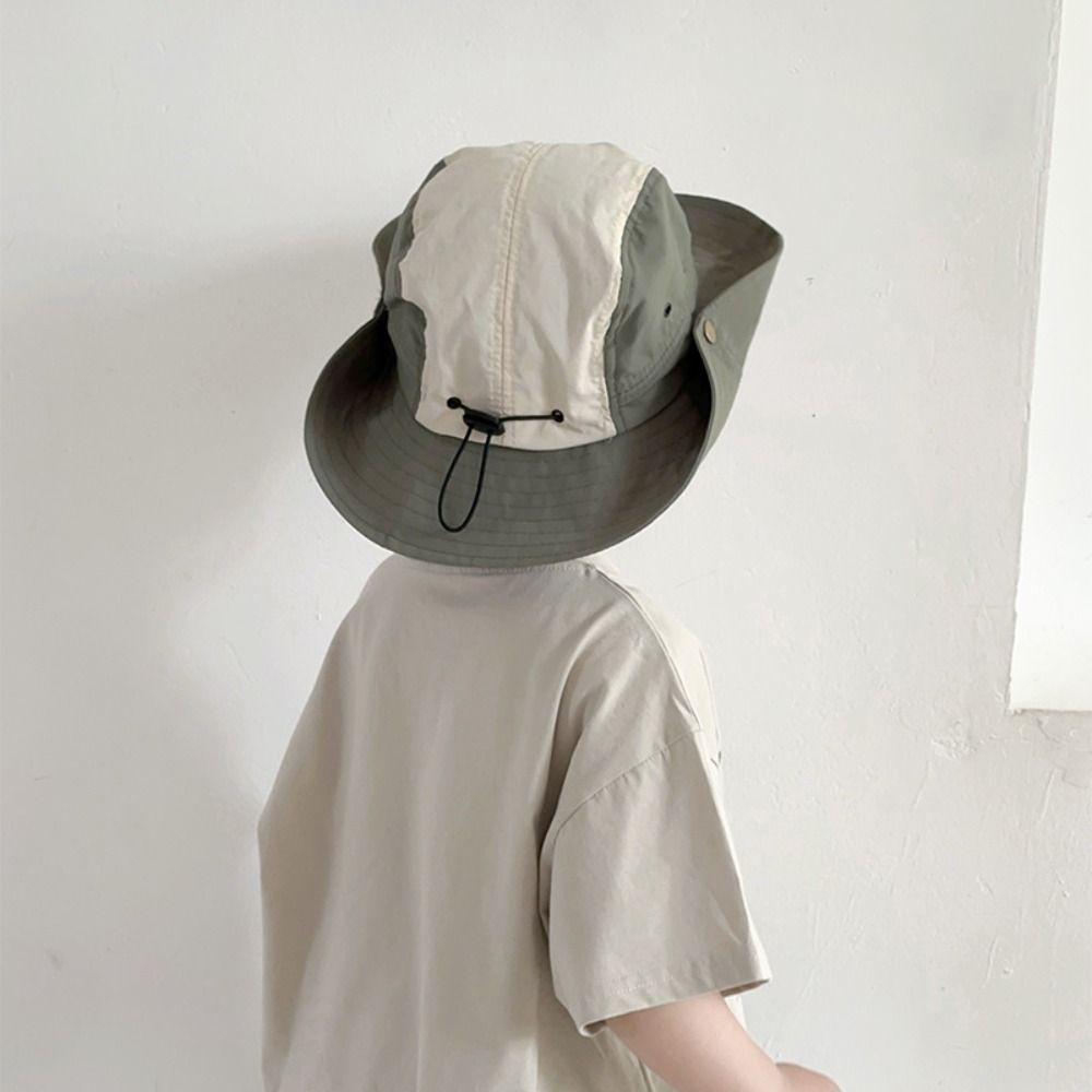 Anti UV Boys Girls Bucket Cap Summer Children Fisherman Hat Cute Baby Sun Hat  Travel