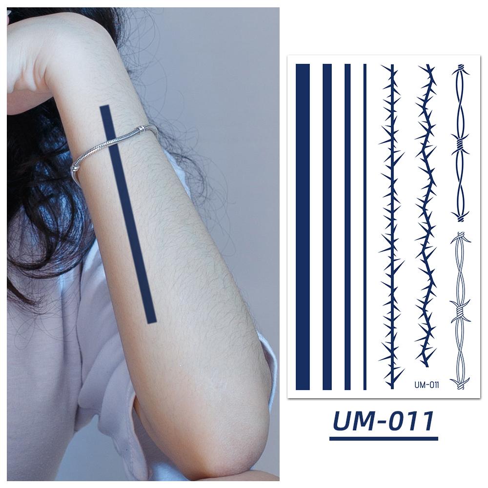 1 Sheets Waterproof Semi Permanent Long Lasting Fake Tattoos Women's Arm Fake Tattoos Herbal