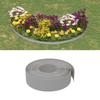 VidaXL Garden Edging Grey 10 M 15 Cm Polyethylene 154396