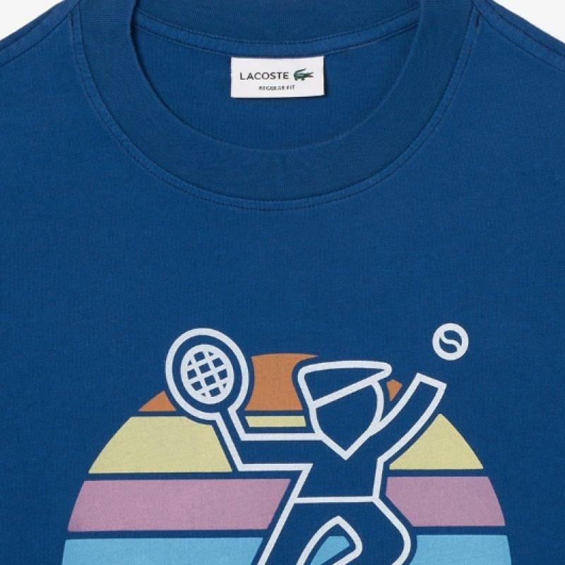 Lacoste Мужская летняя футболка с рисунком Th0784 54 г Hbm