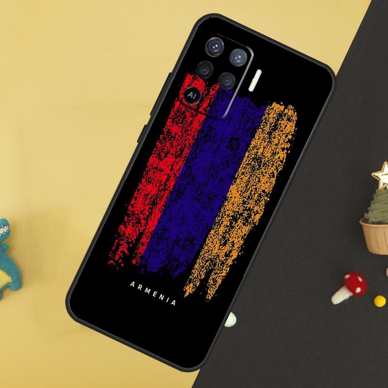 Armenia Armenians Flag For OPPO A9 A5 A53 2020 A52 A72 A96 A76 A16 A54 A74 A94 A58 A78 A98 A15 A79 A17 A57 A77 Case