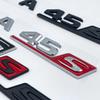 3D ABS красный и черный S-логотип A35S A45S буквенная эмблема наклейка подходит для Mercedes-Benz A45S AMG W176 W177 автомобильные аксессуары.