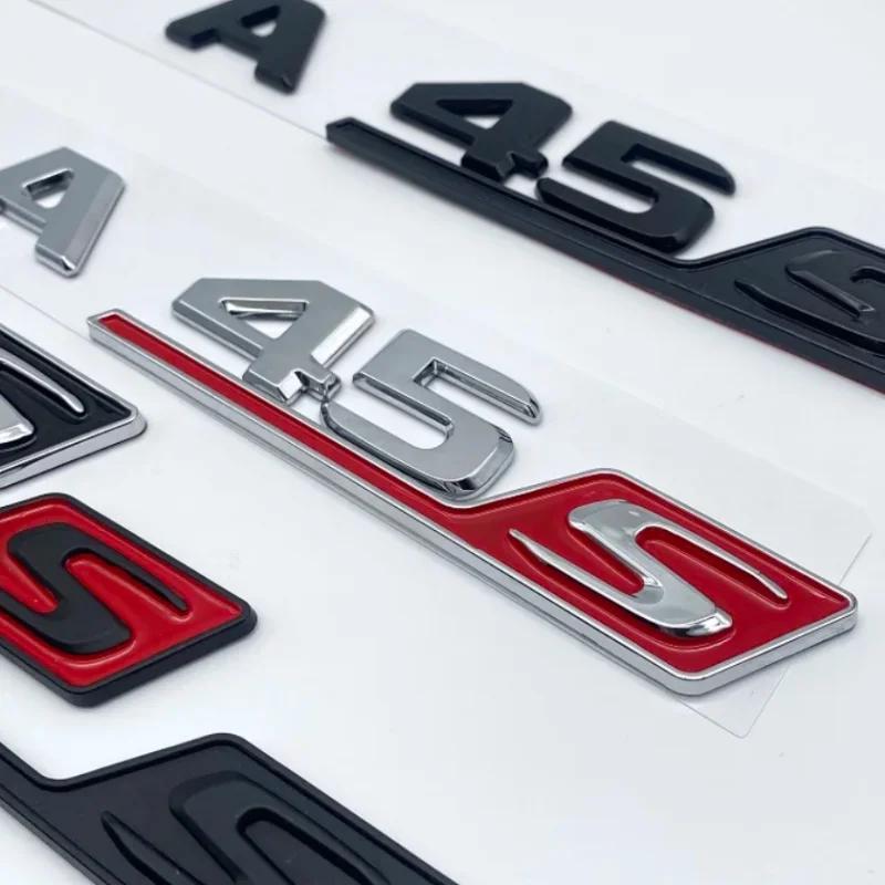 3D ABS красный и черный S-логотип A35S A45S буквенная эмблема наклейка подходит для Mercedes-Benz A45S AMG W176 W177 автомобильные аксессуары.
