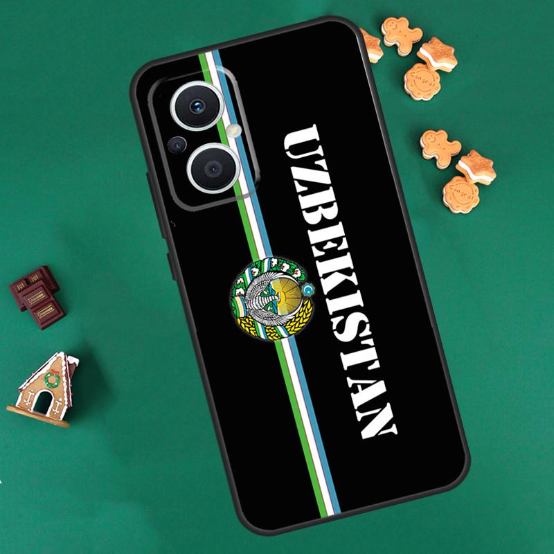 Чехол с гербом Узбекистана для OPPO Reno 10 Pro 4Z 5Z 8T 4 5 6 7 8 Lite OPPO Find X6 Pro X3 X2 Neo X5 Lite