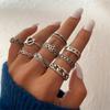2023 Brother Personality Fashion Angel Ring Women's Hip Hop Silver Heart Ring Fashion Street Accessories