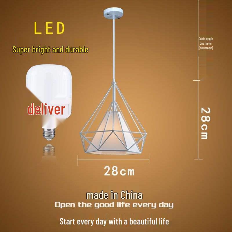 Влиятельный Салон Красоты Ретро-Люстра с Алмазным Декором для Парикмахерской или Магазина Молочного Чая