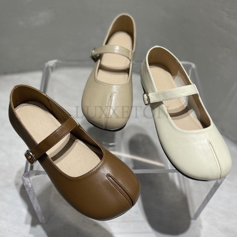 Модные женские сандалии новые с разрезным носком туфли Мэри Джейн на плоской подошве женские туфли-лодочки женские ретро винтажные женские повседневные новинки сплошные туфли ниндзя