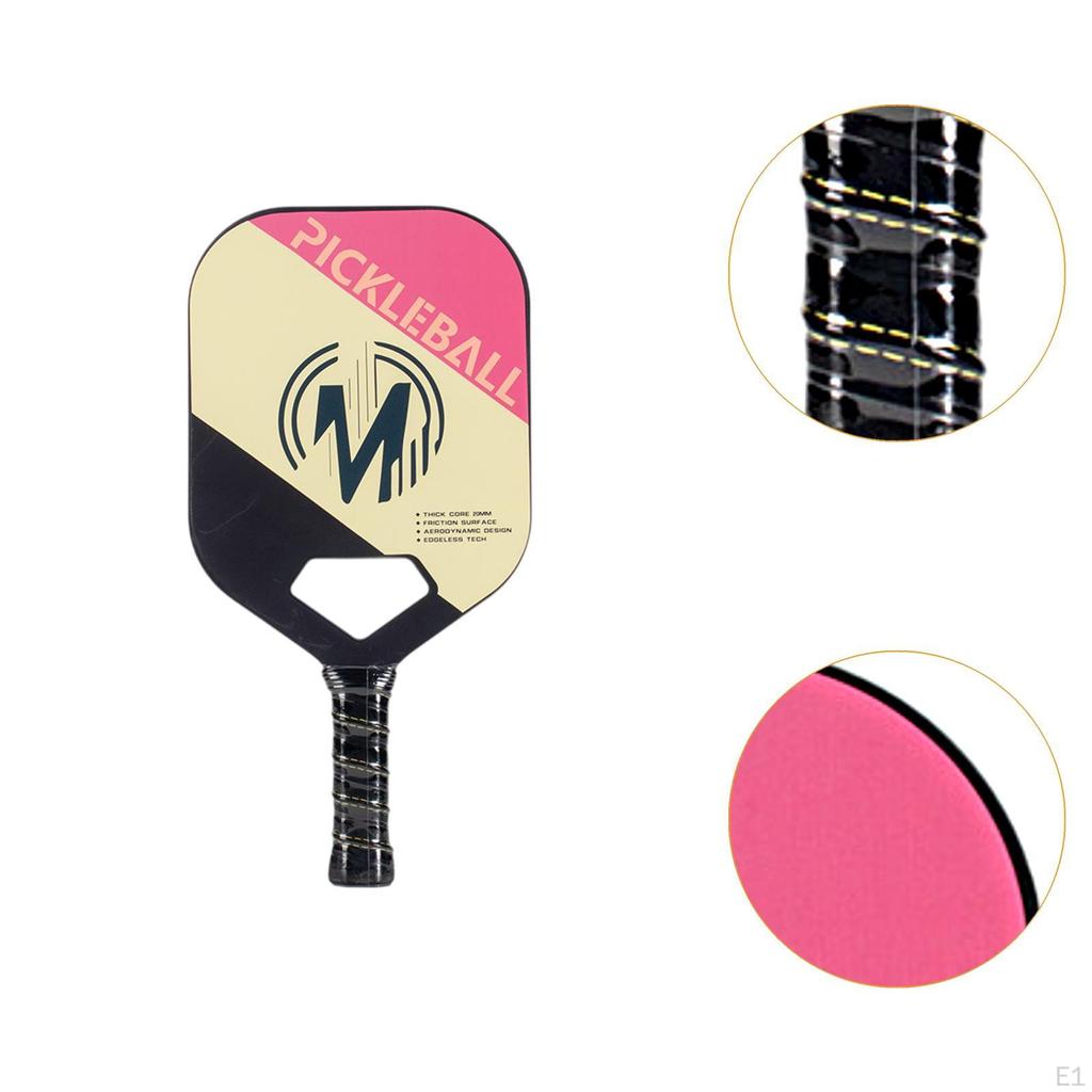 Carbon Fiber Pickleball Paddle Lightweight Practice Portable Training Competition Polypropylene