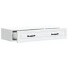 Wall Mounted Side Table White 87.5 x 34.5 x 17 cm