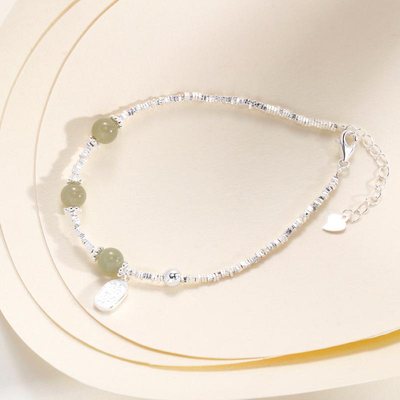 Браслет Lucky Nafu Женский Гуочао Новый Китайский Нишевый Деликатный Браслет из Круглых Бусин Женский