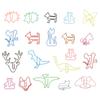 100pcs Animal Shaped Paper Clips Cute Funny Assorted Colors Metal Bookmarks Paper Clips for Books Notes