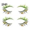 Ghostly Eye Decorations 2 Pairs Halloween Tattoo Stickers, Waterproof Temporary Face Decals with Creative Festival Party Supplies Pumpkin Bat