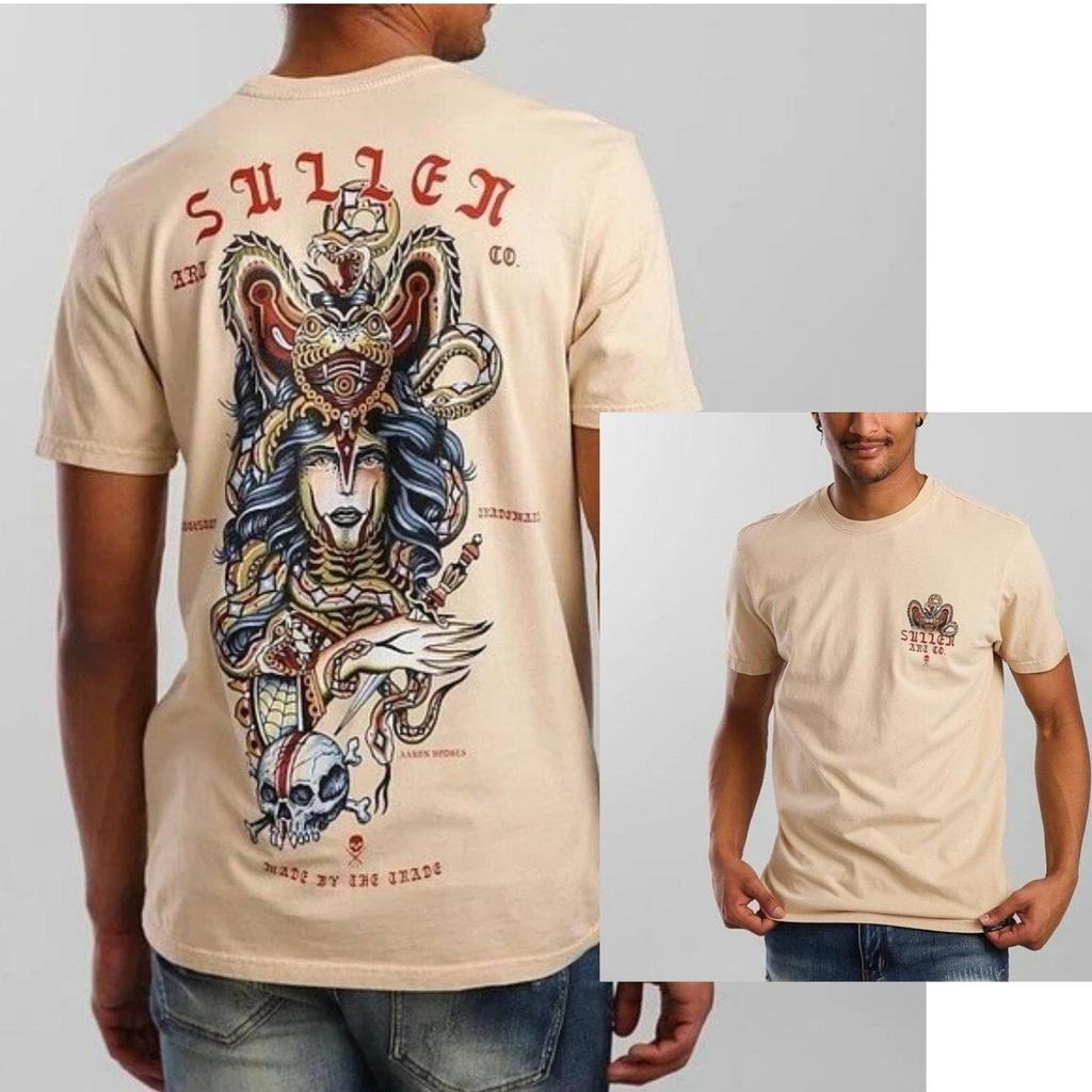 New Unisexs Sullen Art Collective Marat Battleship Tattoo Premium Tee TShirt Highend Luxury Unisex Style Both of Unisex and Unisex