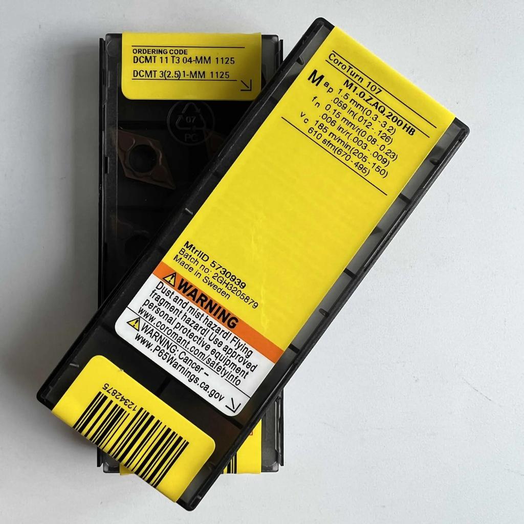 Original Sandvik / DCMT11T304-MM 1125 / CNC Lathe Carbide Blade 10 Pcs