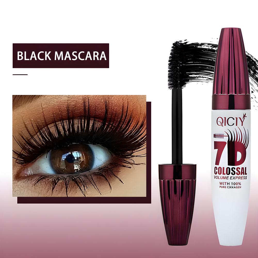 7D Volumizing Mascara Super Black Водостойкая Стойкая Тушь Удлиняющая Подкручивающая Тушь Для Глаз Черная Для Всех Типов Кожи Макияж Для Увеличения Глаз