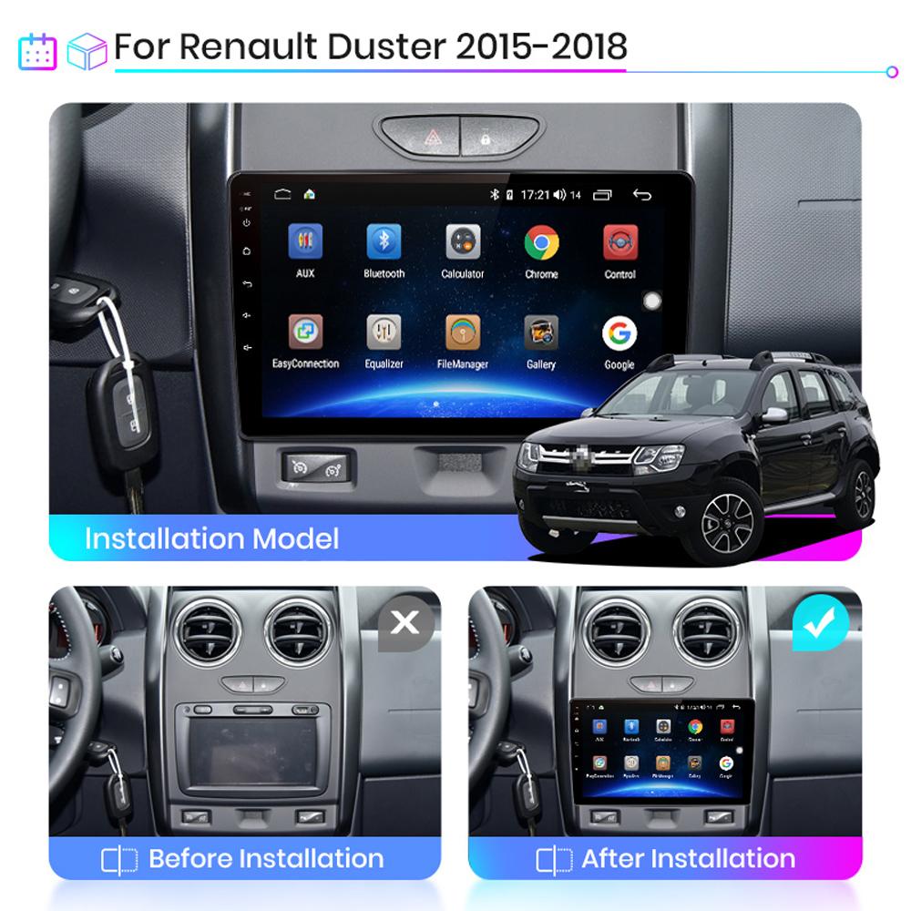 Android Car Radio For Renault Duster 2015-2020 Multimedia Player Head Unit Stereo GPS Navigation BT WIFI 1+16GB
