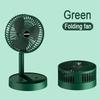 Electric Stand Fan Portable Folding Fan USB Rechargeable Foldable Desktop Fan Mini Mute Fan 3 Speeds Adjustable Height