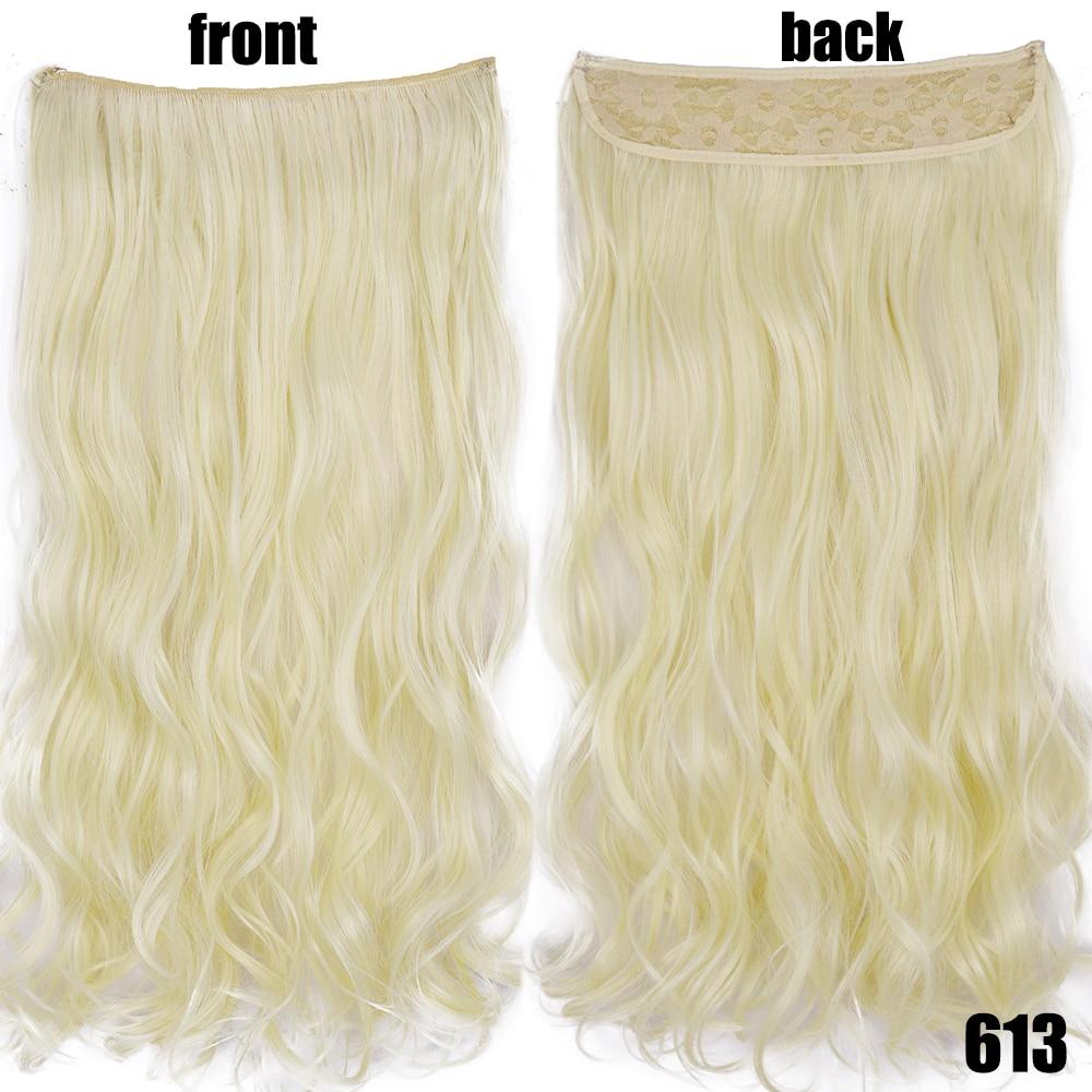 XINRAN 22-дюймовые модные женские волосы для наращивания, устойчивые к высоким температурам, синтетические волны, длинные волосы без клипс, невидимый парик для лески