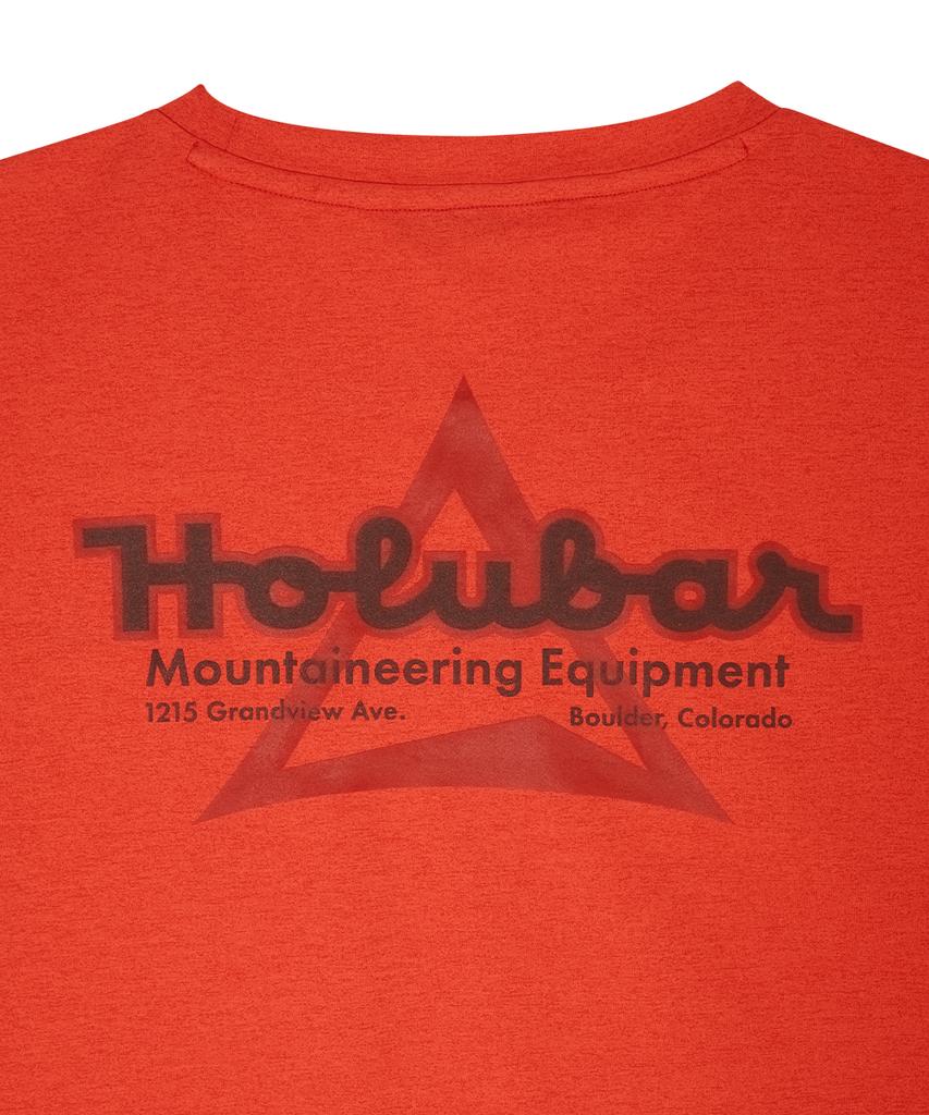 Красная футболка с логотипом Holluba Flatirons