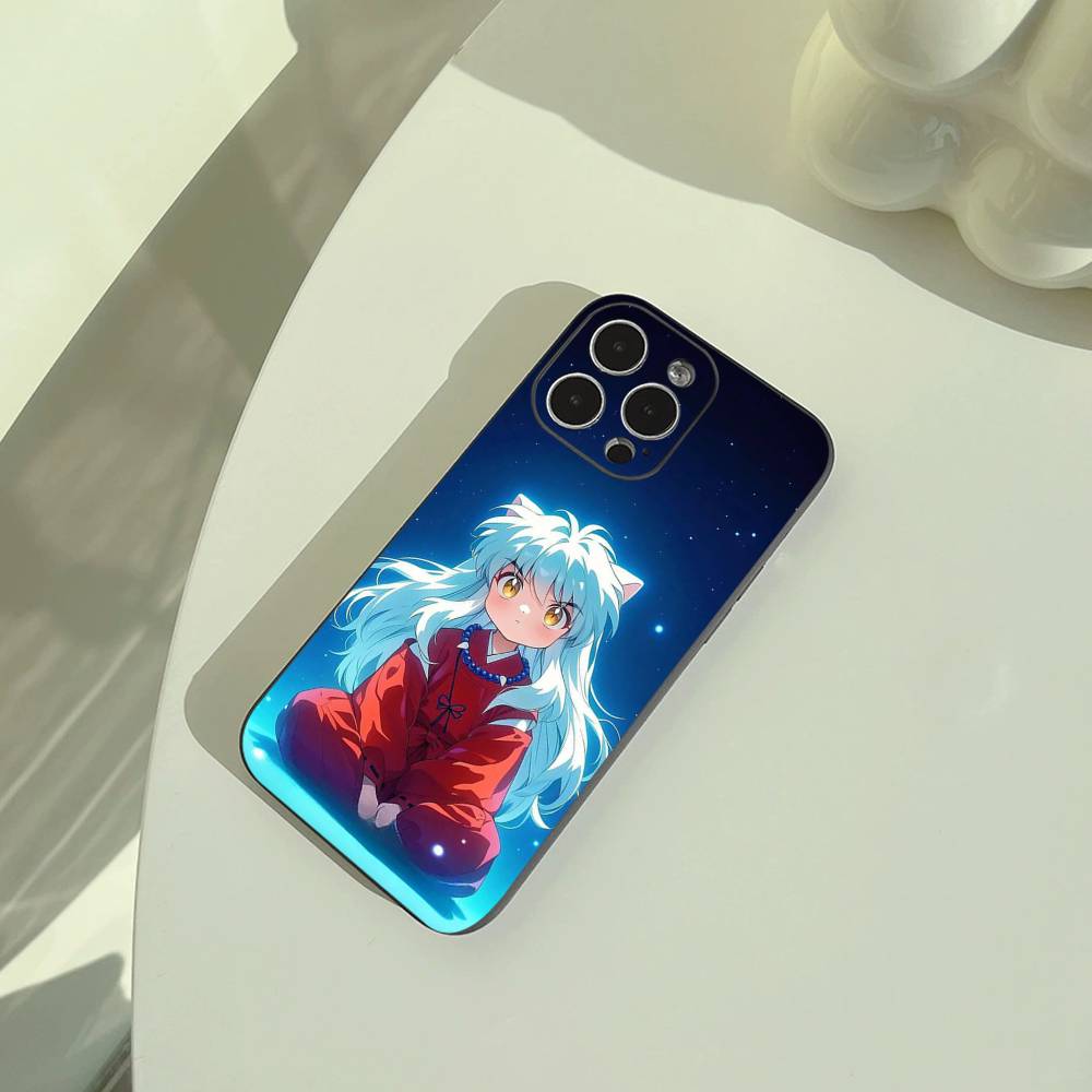 Half-Demon -nuyasha Phone Case For iPhone 17,16,15,14,13,12,11 Pro Max, Lightweight and practical Soft Black Cover