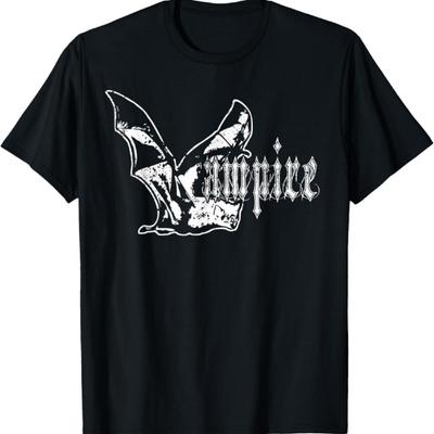 Футболка Летучая мышь-вампир - Готическая футболка на Хэллоуин