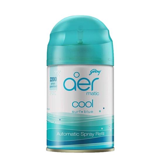 Godrej Aer Smart Matic Kit - BLUETOOTH ENABLED Automatic Air Freshener | Alive (225ml) & Godrej Aer Matic Refill | Cool Surf Blue (225ml)