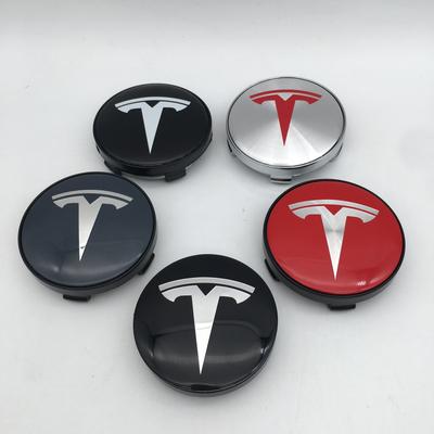 4 шт. Для Model 3 Model Y Model S X 56 мм 60 мм 68 мм Автомобильный значок Колпачок ступицы Колеса Наклейки Аксессуары для стайлинга