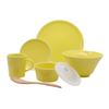 Aito Seisakusho Mino Ware Tableware Set for Single Living 6 Piece Set Yellow Dishwasher Microwave Safe Made In Japan "Ciel" 567-508