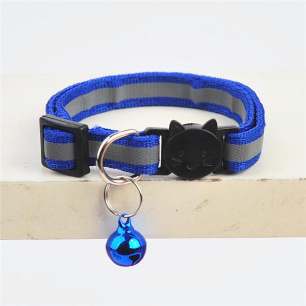 Товары для домашних животных Ошейник для кошек Мультяшная голова кошки Цветной колокольчик Аксессуары для домашних животных Светоотражающий ошейник для собак
