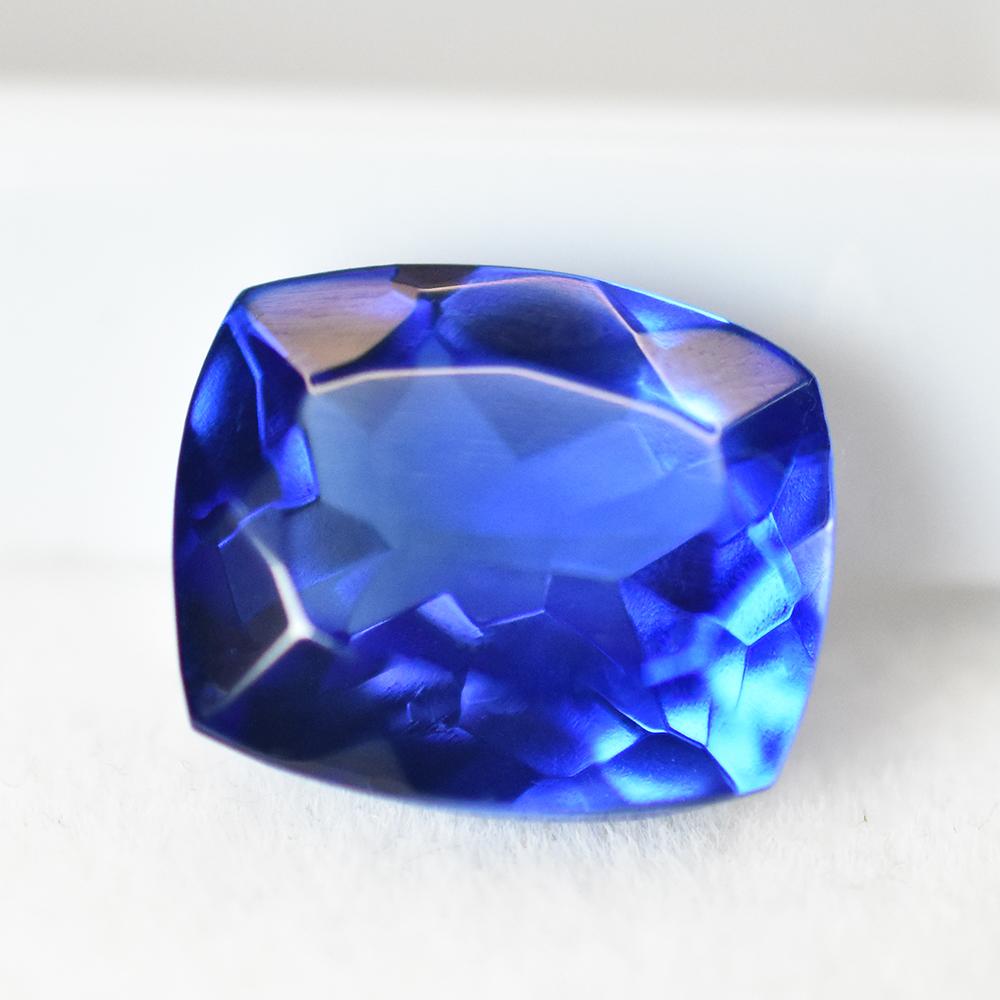Natural Blue Sapphire Loose Gemstone Quality 7.45 ct Cushion Shape September Birthday Birthstone
