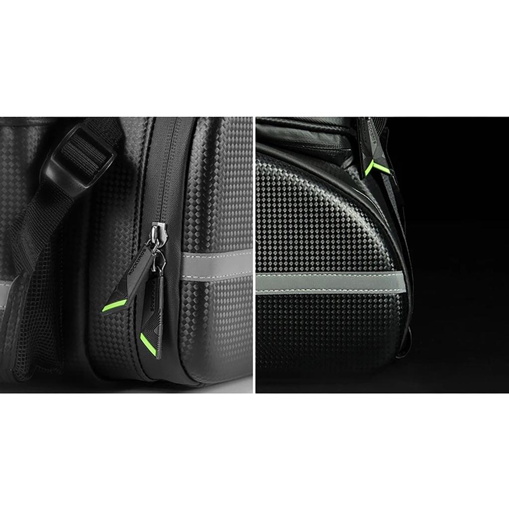 Bicycle bag with fold-out pockets for the trunk 35 l - black