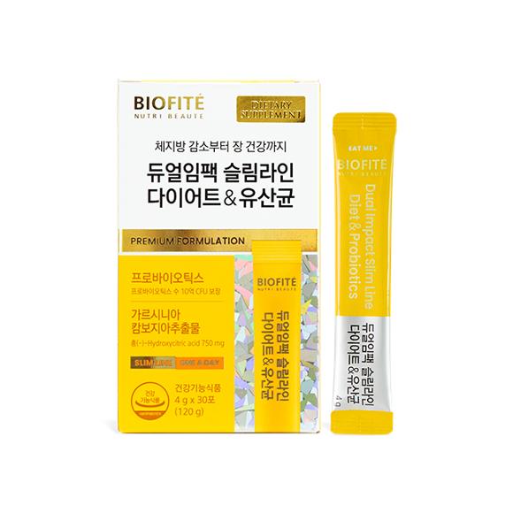 Biopite Dual Impact Slimline Diet & Lactobacillus 30 Sachets (2 Packs)