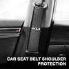 1/2Pcs Leather Car Seat Belt Shoulder Protector Seat Belt Cover For KIA Rio K5 K2 Sportage Ceed Sorento Picanto Stinger Soul ED7