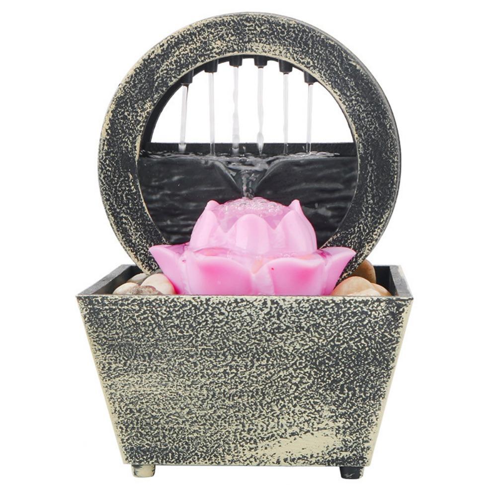 Battery/Plugged in Water Fountain Circulating Water Flow Waterfall Decoration  Living Room