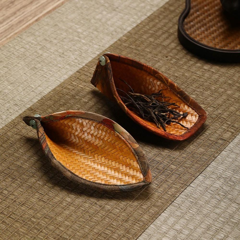 Бамбуковый плетеный чай Chaze Ретро Чайный совок Кунг-фу Чайные аксессуары Чайная лопатка Чайный энтузиаст