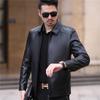 Men's Leather Leather Jacket Lapel Medium Leather Jacket Casual Season Sheepskin Thin Jacket
