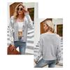 Women's Autumn and Winter Coat Knit Cardigan Coat Loose Preppy Sweater Cardigan for Women