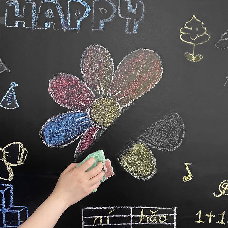 Thickened Self-Adhesive Blackboard and Whiteboard Wall Sticker for Home, Office, and Children's Graffiti.