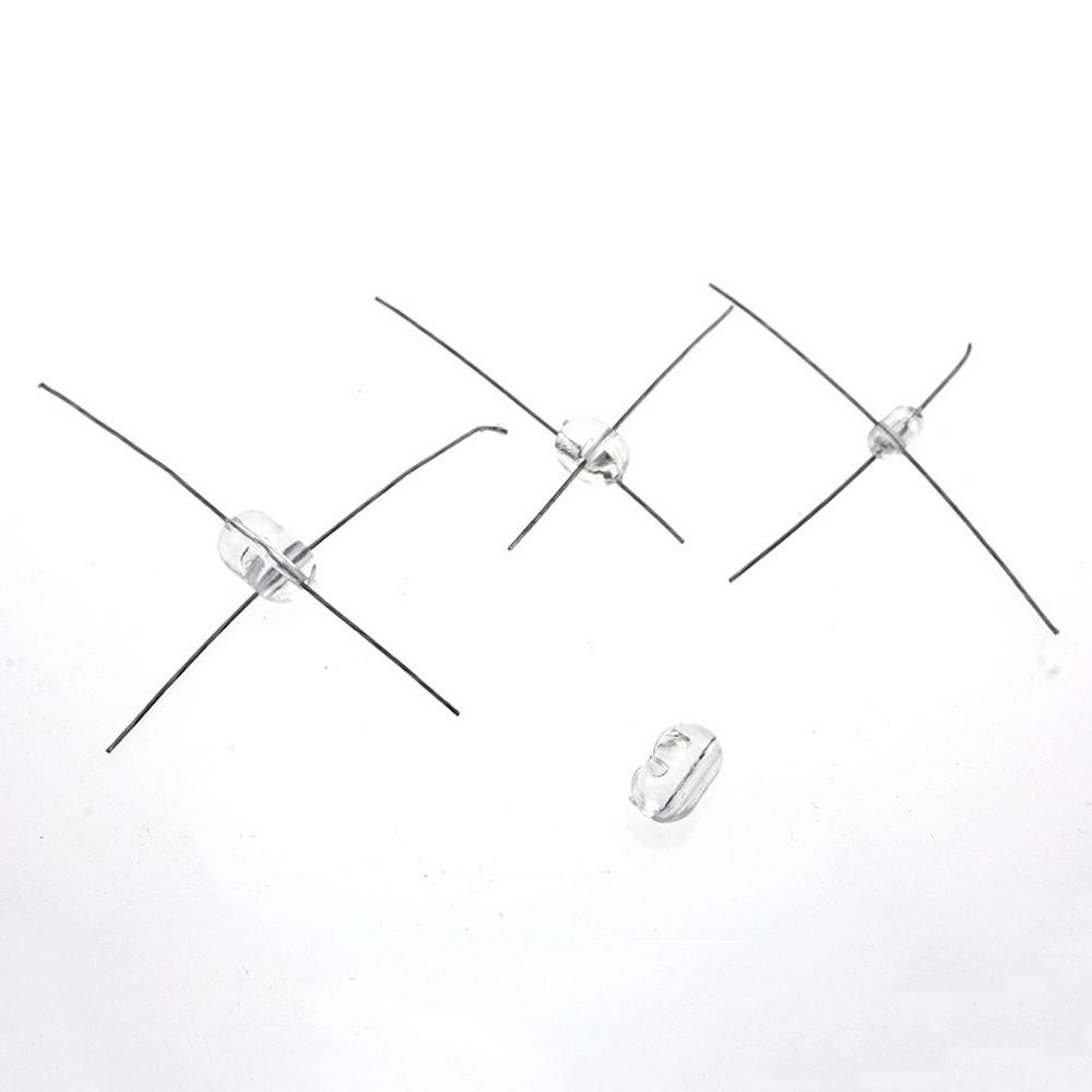Transparent Fishing Float Clear Beads Double Cross Hole Beads Fishing Beads Fishing Cross Beads