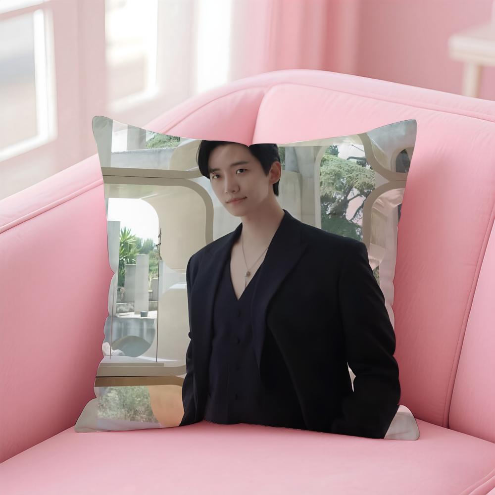 singer charismatic JJunho Cushion Cover Pillow Case Soft Skin Friendly Fabric  Concealed Zipper