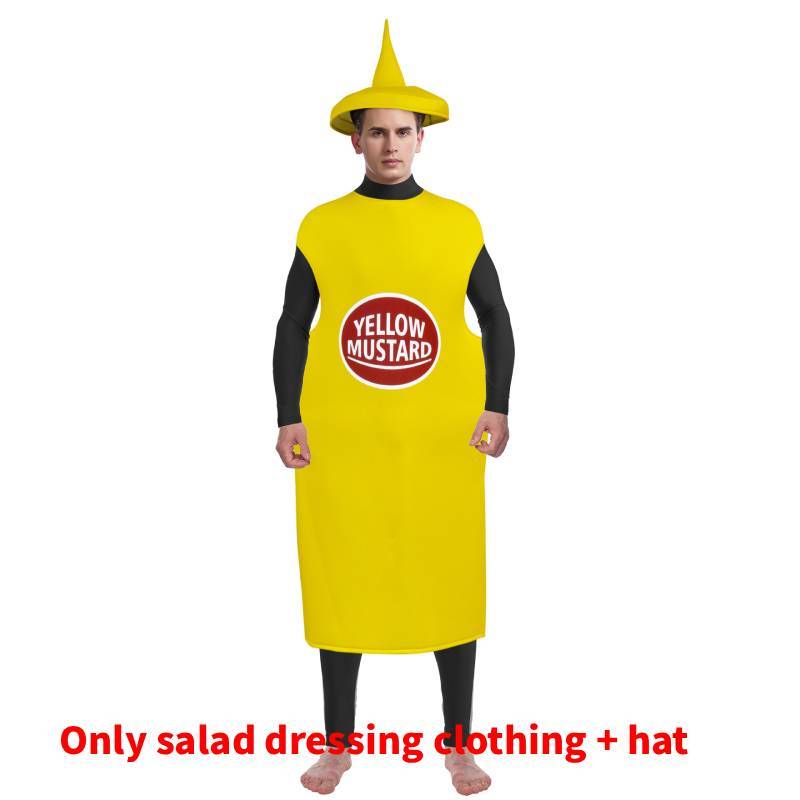 Halloween Snack Party Cosplay Costume For Adults With Polyester Fabric For Stage Performances