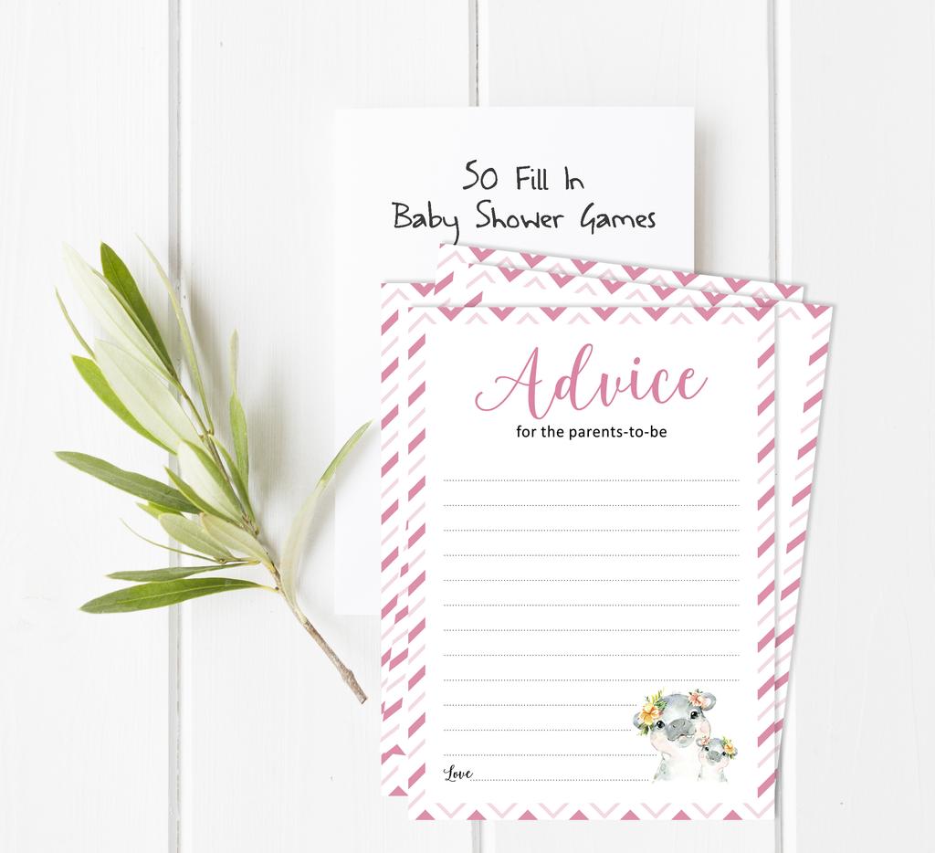 Inkdotpot Игровой набор Baby Shower из 50 игр BabyA AlphabetA ABCA Игра Бегемот Девочка Пол Нейтральная Вечеринка