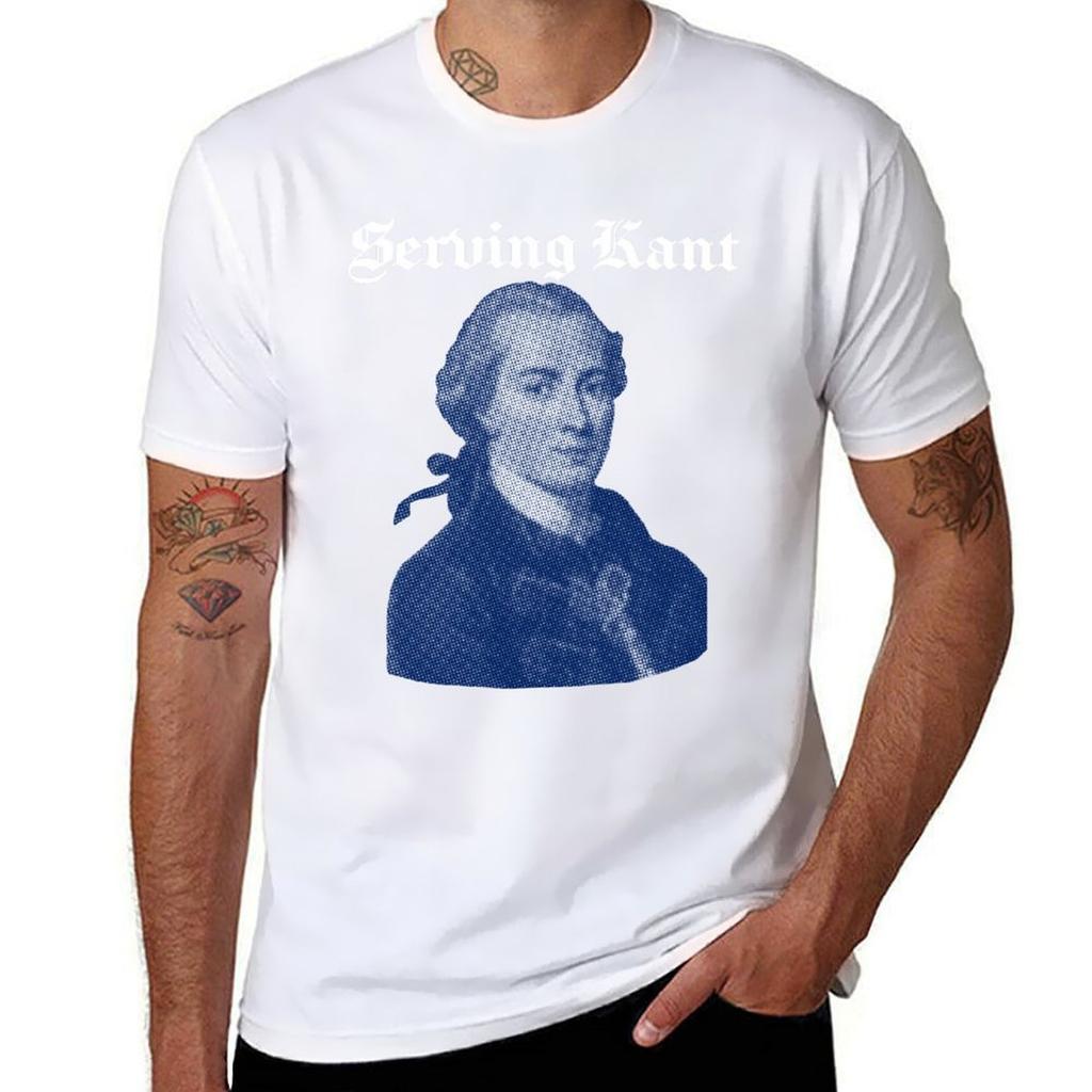 Serving Kant Blue Tshirt Plus Size Basic Cotton Tshirt
